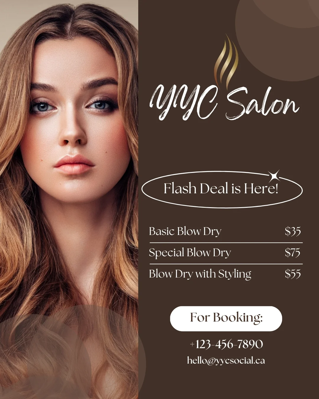 Beauty & Wellness social media post example