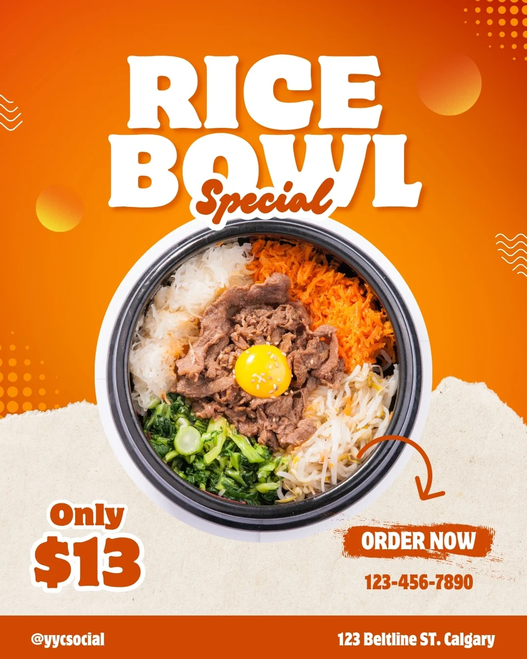 For Restaurants & Cafes - Rice Bowl Special
