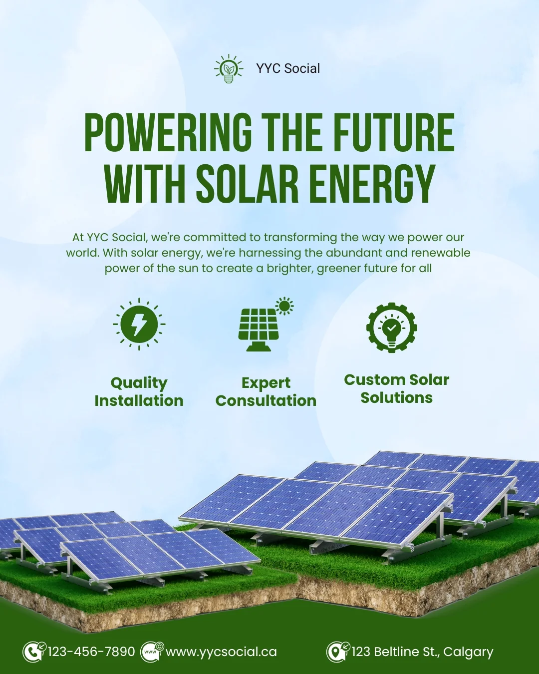 Solar Energy social media post example